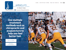 Tablet Screenshot of activehealthllc.com